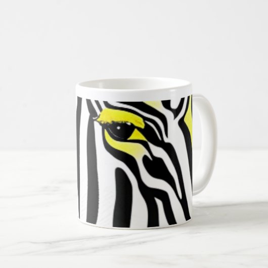 Mug Impression Zebra amusante (Devant droit)