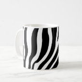 Mug Impression Zèbre noir blanc (Devant gauche)