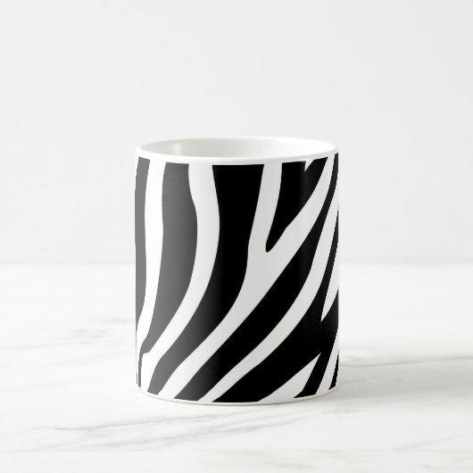 Mug Impression Zèbre noir blanc (Centre)