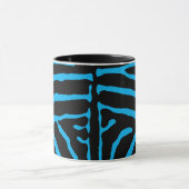 Mug Impression zèbre noir et bleu (Centre)