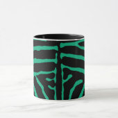 Mug Impression zèbre noir et vert (Centre)