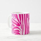 Mug Impression zèbre rose (Devant gauche)