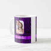 Mug Impression zèbre violet (Devant gauche)