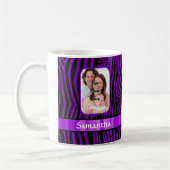 Mug Impression zèbre violet (Gauche)