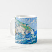 Mug Impressionist Sailboat at the Cliffs – Ocean Art (Devant gauche)