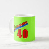 Mug Impressionnant à 40 années de quarantième (Devant gauche)