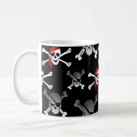 Mug Impressionnant crâne pirate (Gauche)