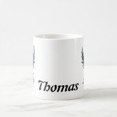 Mug Impressionnant crâne réaliste avec ailes (Centre)