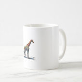 Mug Impressionnisme coloré Style Giraffe Amoureux des  (Devant droit)