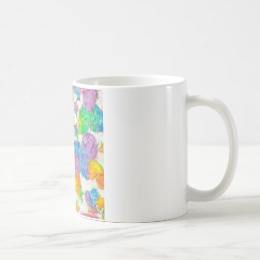 Mug Impressionniste Pastel Valentine Hearts (Droite)