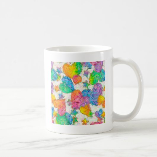 Mug Impressionniste Pastel Valentine Hearts (Droite)
