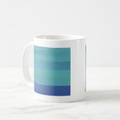 Mug Impressions en Turquoise et bleu (Devant gauche)