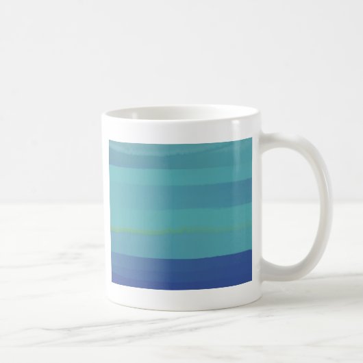 Mug Impressions en Turquoise et bleu (Droite)