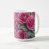 Mug Imprimante magnifique pastel victorien rose rose (Devant droit)