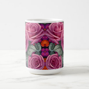 Mug Imprimante magnifique pastel victorien rose rose