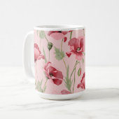 Mug Imprimantes de fleurs de metro maison de campagne (Devant gauche)