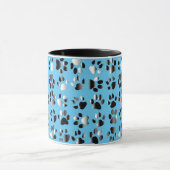 Mug Imprimantes de pieds animaux (Centre)