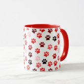Mug Imprimantes de pieds animaux (Devant droit)