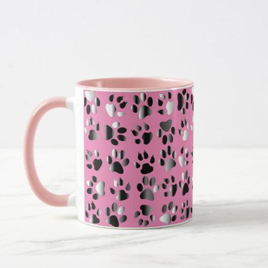 Mug Imprimantes de pieds animaux (Gauche)