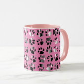 Mug Imprimantes de pieds animaux (Devant droit)