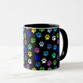 Mug Imprimantes de pieds animaux (Devant droit)