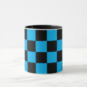 Mug Imprimé à carreaux bleus et noirs (Centre)