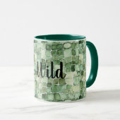 Mug Imprimé Alligator Vert Sois Sauvage (Devant droit)