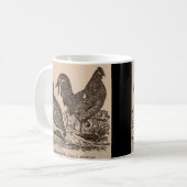 Mug Imprimé au 19e siècle Bucks Comté poulets poulets (Devant gauche)