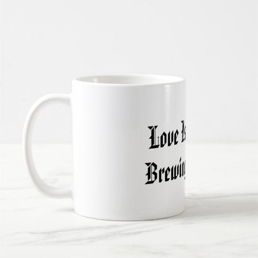 Mug imprimé avec citation d'amour pour la Saint-Va (Gauche)