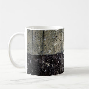 Mug Imprimé blanc sur bois brun