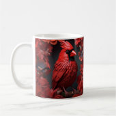 Mug Imprimé Cardinal Red Bird 3D (Gauche)