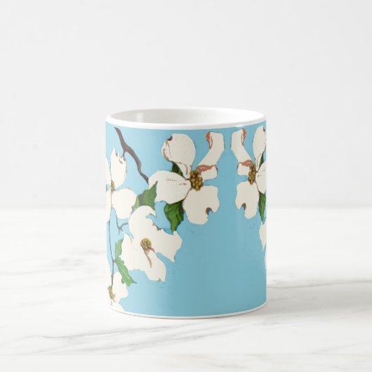 Mug imprimé de fleurs de bois (Centre)
