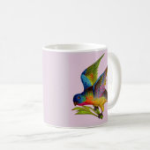 Mug imprimé d'oiseau victorien ultra coloré (Devant droit)