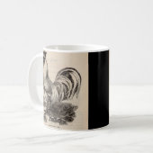 Mug Imprimé du 19e siècle blanc Coq Dorking (Devant gauche)
