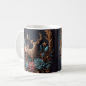 Mug Imprimé en 3D Drapeau américain Deer Buck (Devant gauche)