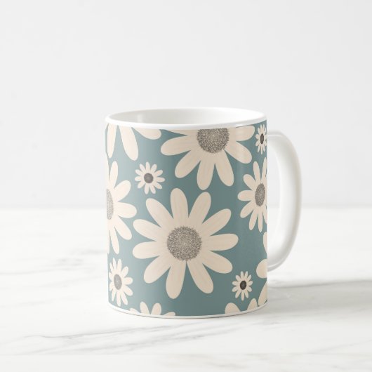 Mug imprimé fleuri printanier pour une humeur légère e (Devant droit)