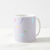 Mug Imprimé Geo Violet Clair des Années 80 (Devant droit)