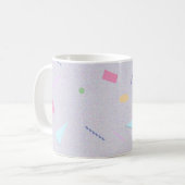 Mug Imprimé Geo Violet Clair des Années 80 (Devant gauche)