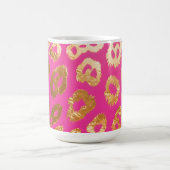 Mug Imprimé Glamour Léopard Or Rose Chaud (Centre)