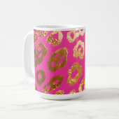 Mug Imprimé Glamour Léopard Or Rose Chaud (Devant gauche)