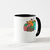 Mug Imprimé graphique de léopard de citrouille pour fe (Devant droit)