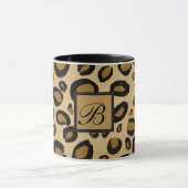 Mug Imprimé Guépard Taches Impression Léopard Or Beige (Centre)