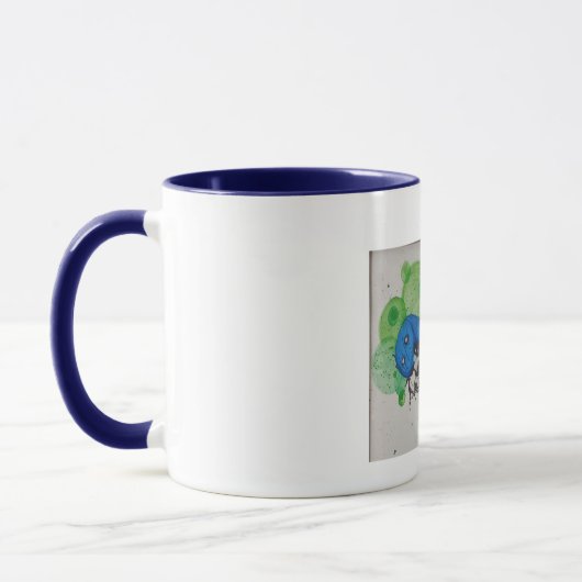 Mug imprimé "Lady Blue" (Gauche)