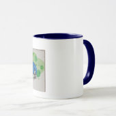 Mug imprimé "Lady Blue" (Devant droit)
