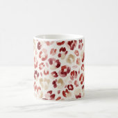 Mug Imprimé léopard crème rouge Bourgogne (Centre)