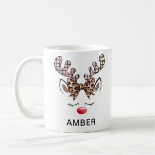 Mug Imprimé léopard noeud papillon carreaux bois de ce