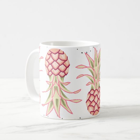 Mug Imprimer en toute transparence de l'été de l'anana (Devant gauche)