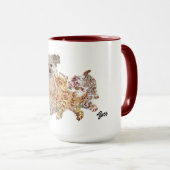Mug Imprimer : L'Amour Des Animaux (Devant droit)