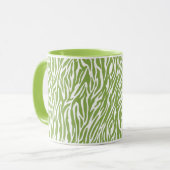 Mug Imprimer Safari vert Zebra (Devant gauche)