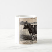 Mug Imprimerie du 19e siècle Holstein taureau (Centre)